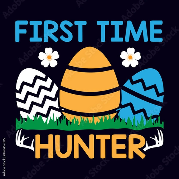 Obraz Happy Easter Day T-Shirt Design Template