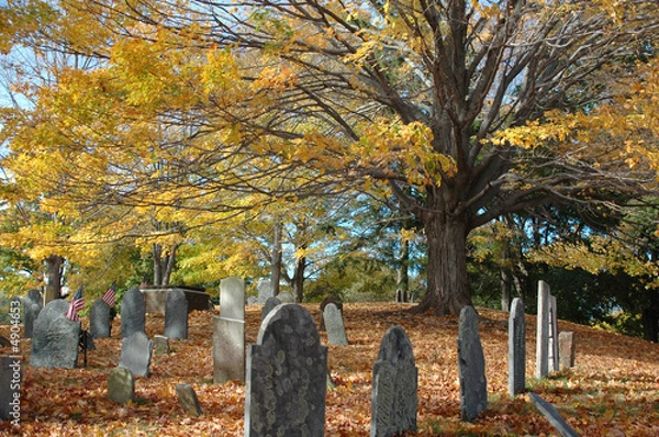 Obraz Old Cemetery in October