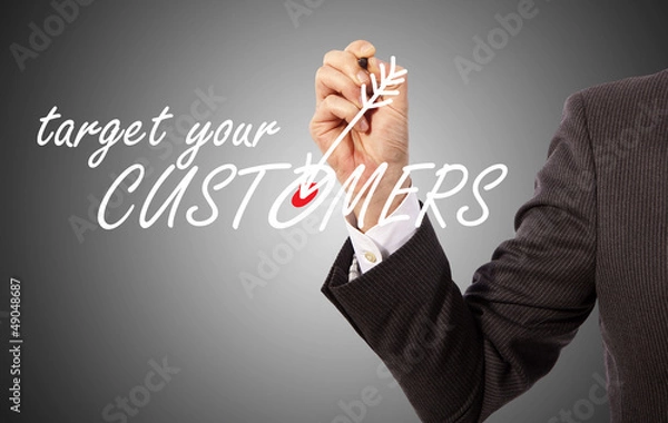 Obraz target your customers