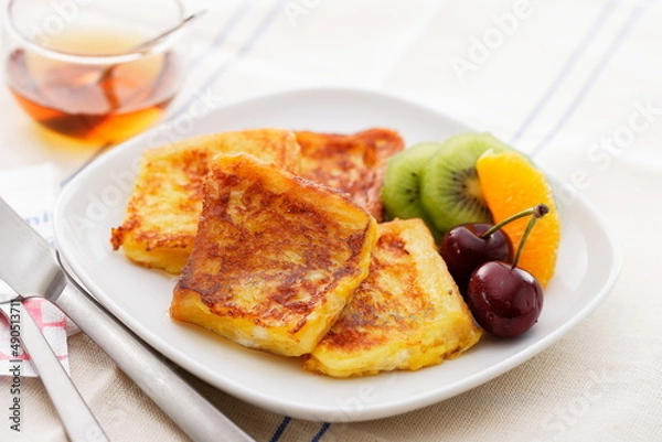 Fototapeta フレンチトーストの朝食