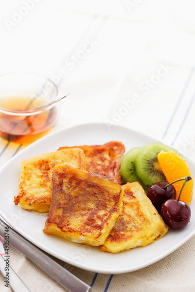 Fototapeta フレンチトーストの朝食