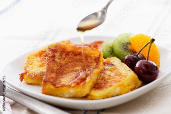 Fototapeta フレンチトーストの朝食