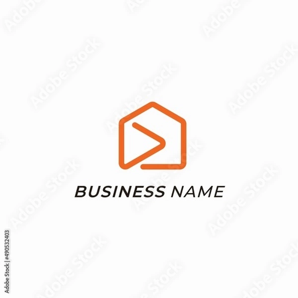 Fototapeta design logo creative play and home