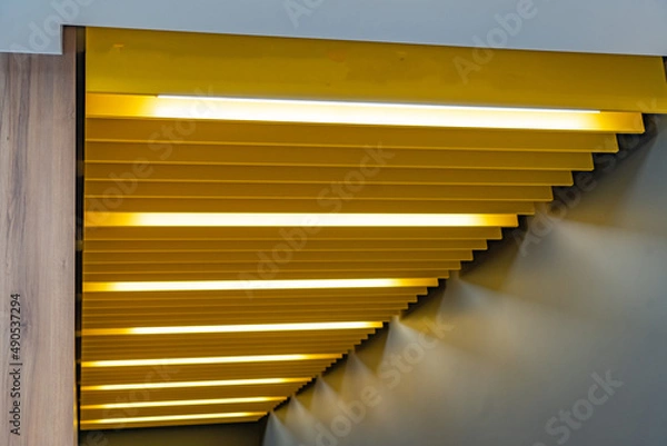 Fototapeta Modern ceiling conference room with ceil rails