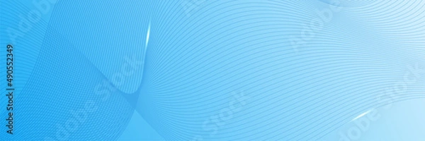 Fototapeta Vector abstract graphic design banner pattern background template. Blue abstract banner background