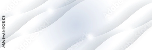 Fototapeta Vector abstract graphic design banner pattern background template. White abstract banner background