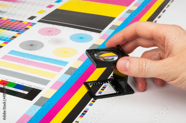 Obraz Prepress color management in print production