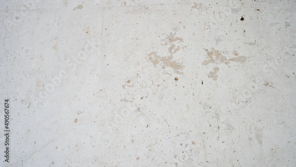 Obraz White gray grey grunge old aged retro vintage stone concrete cement wall floor texture, with cracks - Abstract background pattern design template