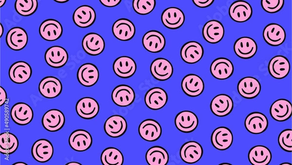 Obraz Smiley Pattern Backgrounds