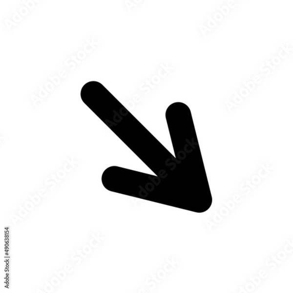Fototapeta Arrow Style Icon Vector Illustration