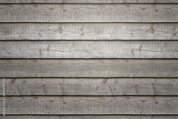 Obraz Rustic brown wood plank panel wall.
