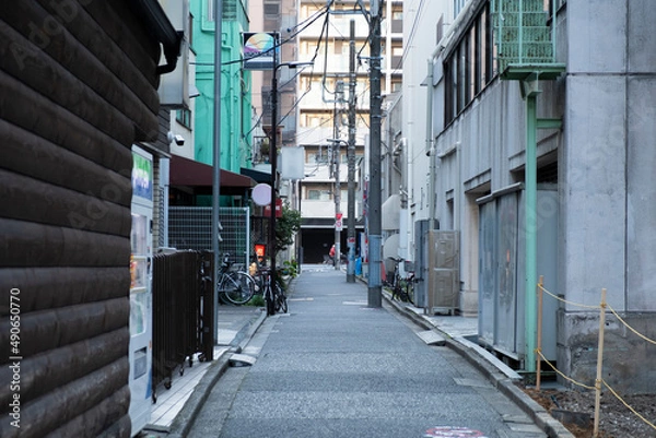 Obraz 末広町　裏路地