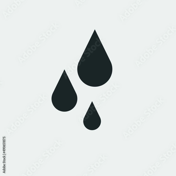 Obraz Liquid drop vector icon illustration sign