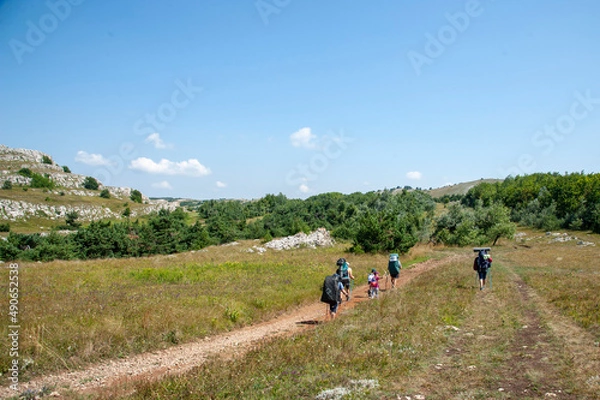 Obraz hiking in the mountains