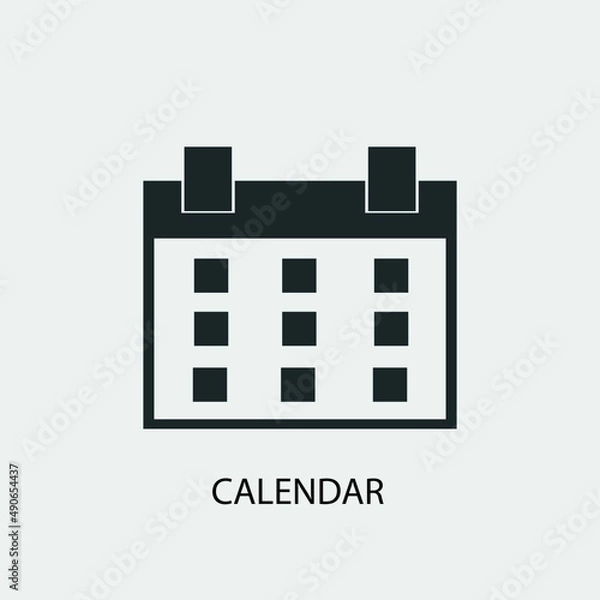 Obraz Calendar vector icon illustration sign