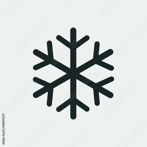 Obraz Winter snow vector icon illustration sign