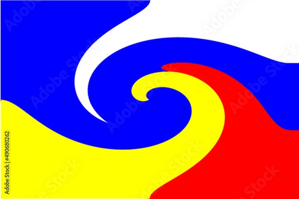 Obraz Vibrant colors in a spiral pattern