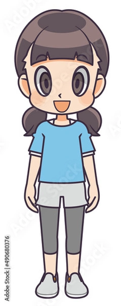 Obraz 直立する女の子