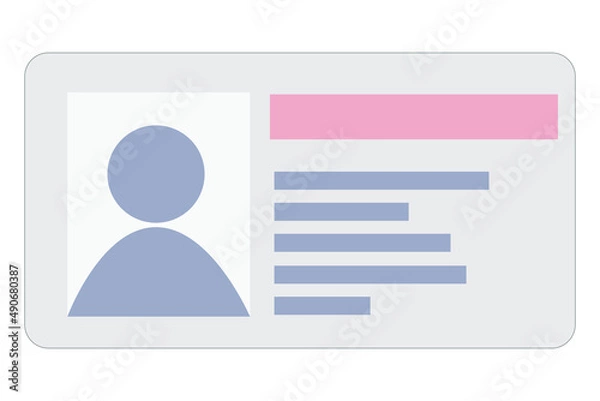 Fototapeta Driver's license on a white background