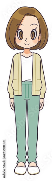 Obraz 直立する女性