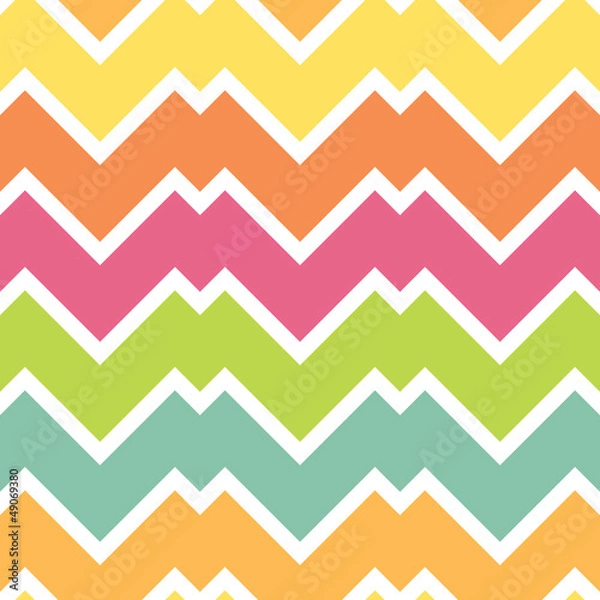 Obraz Candy chevron pattern, seamless background