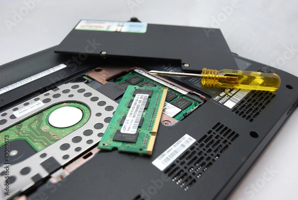 Obraz ノートパソコンの内部