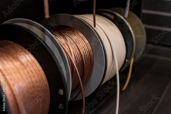 Obraz  coils with electric wires