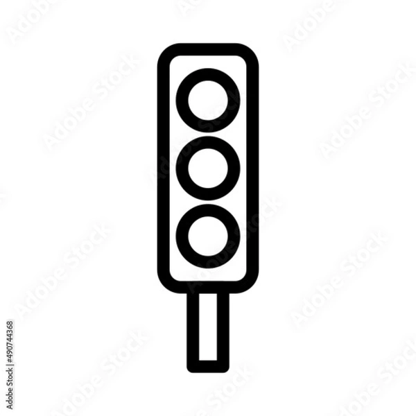 Fototapeta traffic light icon
