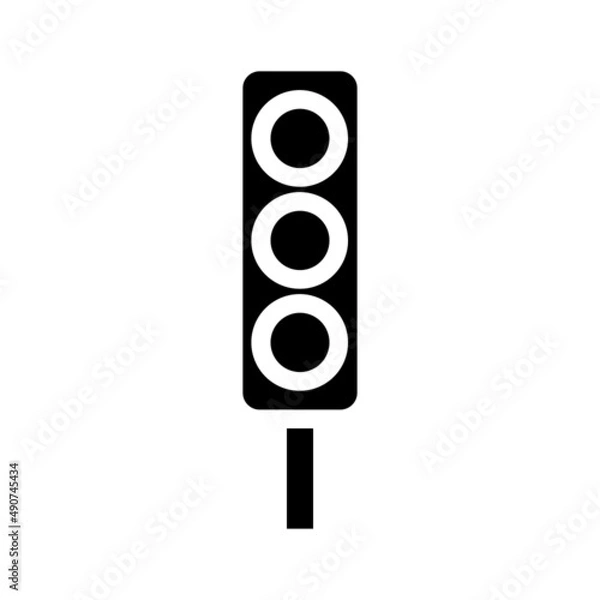 Fototapeta traffic light icon