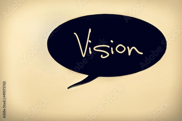 Obraz Speech bubble with frame isolated on vintage background