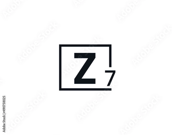Fototapeta Z7, 7Z Initial letter logo