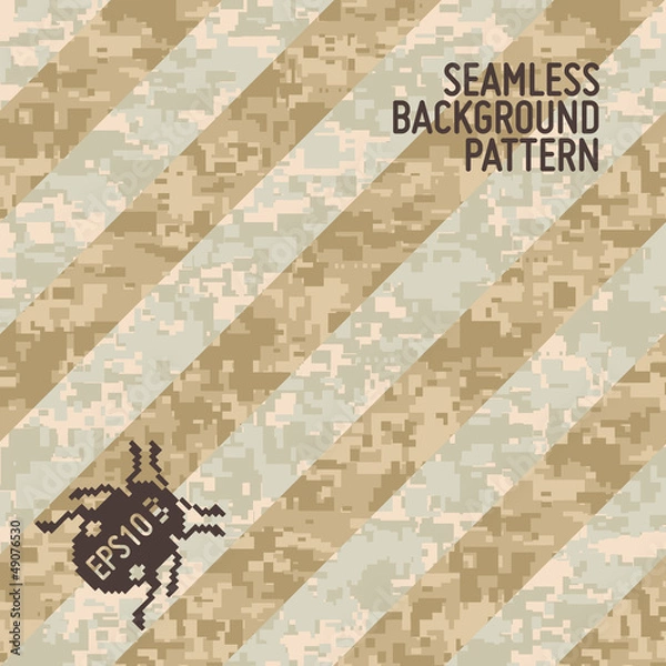 Obraz Modern Camouflage Background in Trendy Seamless Pattern