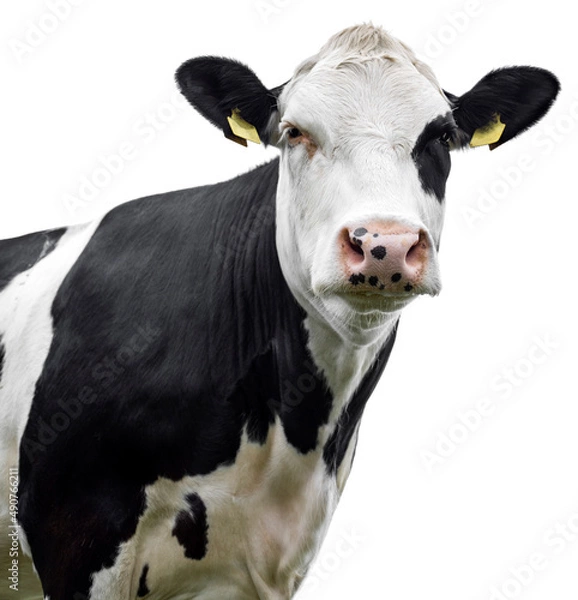 Obraz cow on white background isolated