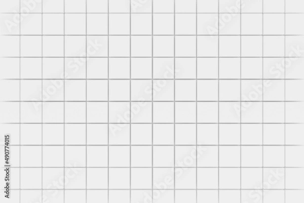 Obraz Abstract minimal  White and grey  background , 3D rendering , pattern texture