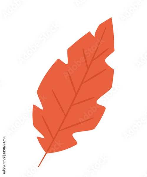 Fototapeta red leaf design