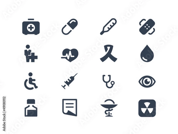 Obraz Medical icons