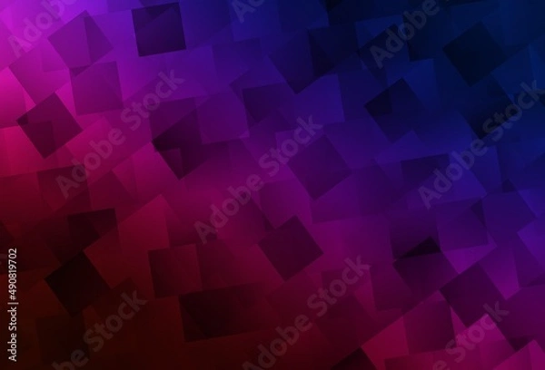 Obraz Dark Blue, Red vector backdrop with rhombus.