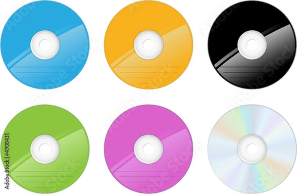 Obraz CD et DVD vectoriels, facilement modifiable