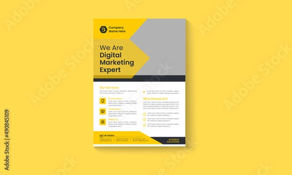 Obraz Business flyer design template