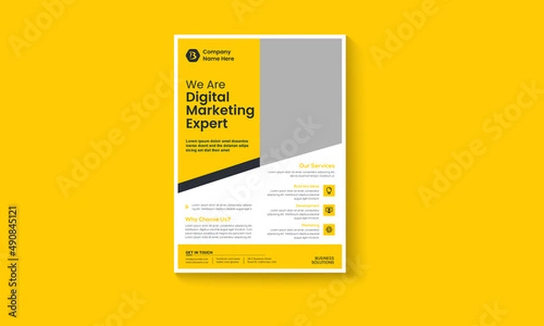 Fototapeta Business flyer template