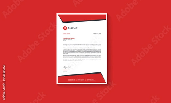 Obraz Business letterhead template