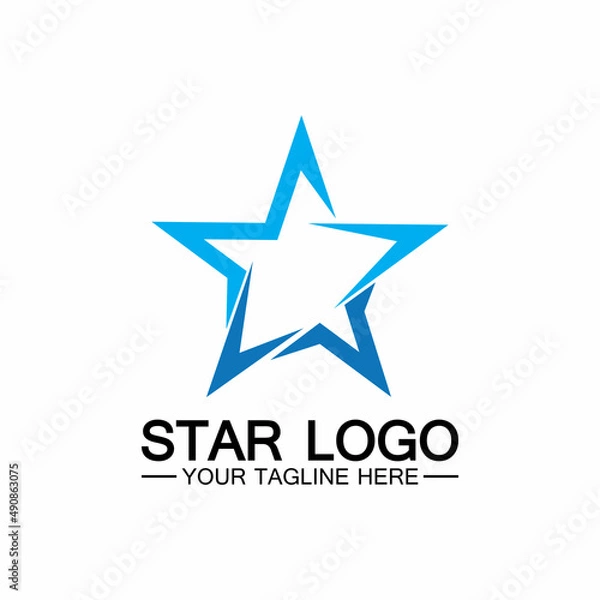 Fototapeta star logo template vector icon illustration design-vector