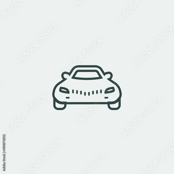 Fototapeta Car front view icon
