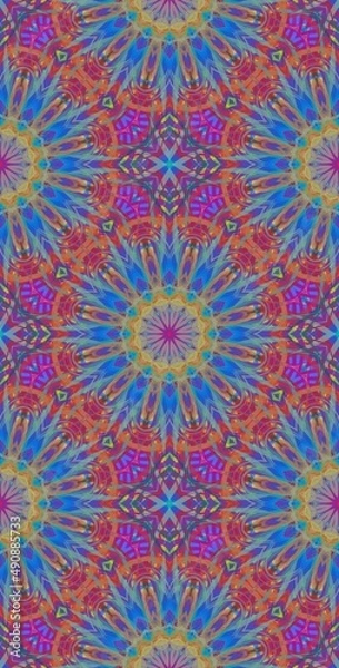 Fototapeta Fractodome Colorful Seamless Fractal Patterns