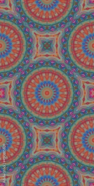 Fototapeta Fractodome Colorful Seamless Fractal Patterns