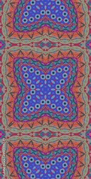 Fototapeta Fractodome Colorful Seamless Fractal Patterns