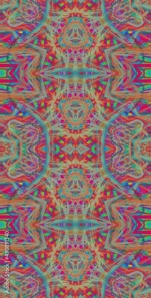 Fototapeta Fractodome Colorful Seamless Fractal Patterns