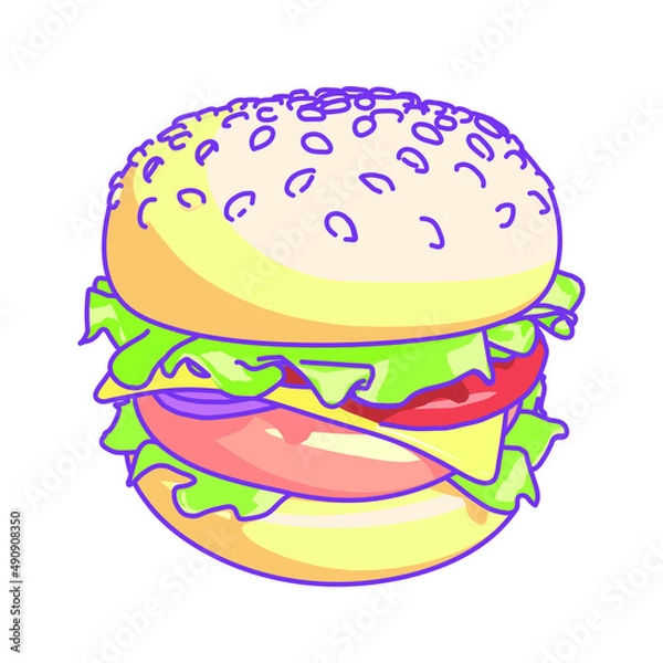 Obraz Burger Vector