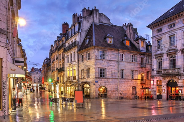 Obraz Rue de la Madeleine, Besançon, France