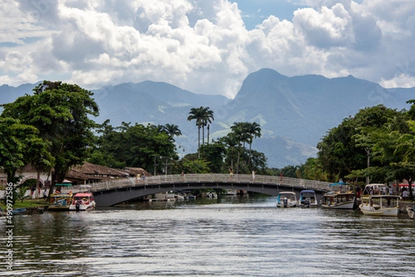 Fototapeta bridge over the river